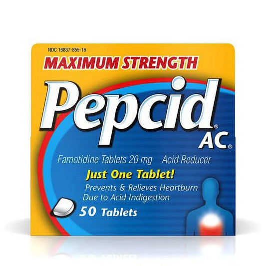 AC Acid Reducer Maximum Strength 50 Tablets - (Pack of 2)