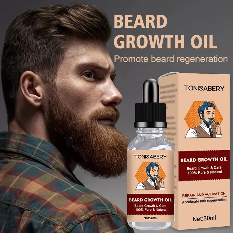 Men Beard Moisturizing Oil Natural Beard Growth Essence Hair Care Products Beard Care Hair Growth Nourishing Enhancer Beard Care