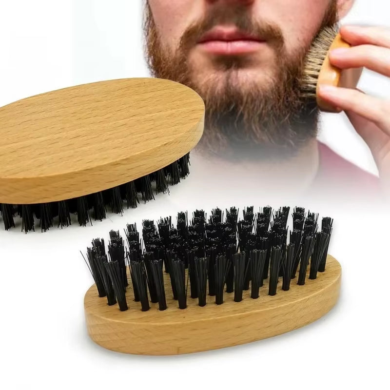 Natural Peach Wood Hair Comb Men Beard Care Anti-Static Brush Head Massage Classic Comb Portable Hair Styling Hair Care Tool