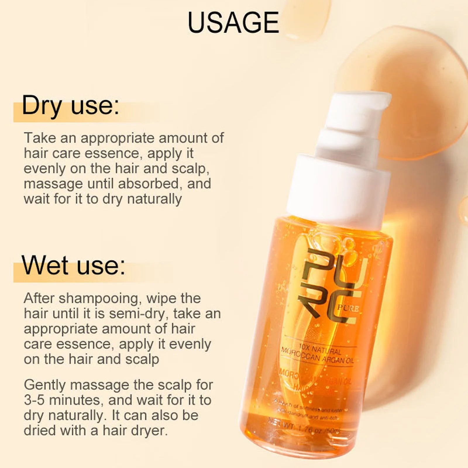 Hair Growth Serum, Anti-Frizz Hair Growth Serum for Women Men,Nourishing Hair Care Solution Hair Loss and Hair Density 50ML Hair Care Products Personal Care Clearance A