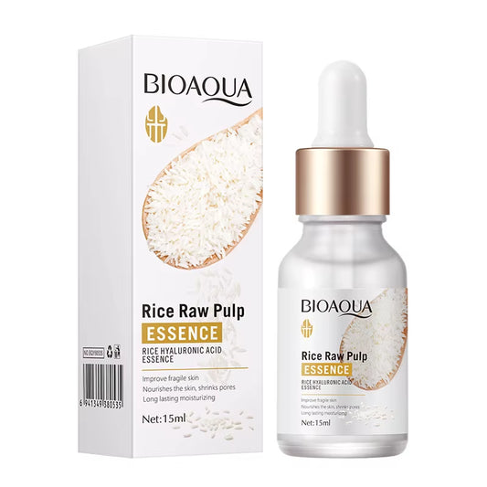 Silanda Beauty Rice Raw Pulp Face Serum 15Ml Korean Skin Care Hyaluronic Acid anti Aging Essence Moisturizing Soft Facial Serum