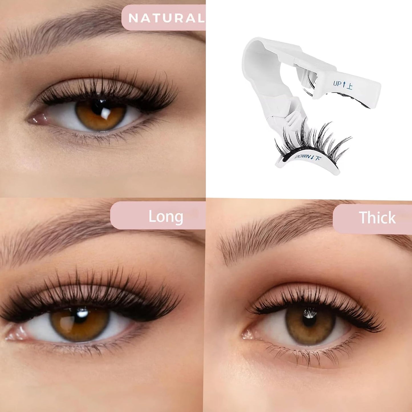 Lefleek Magnetic Lashes,Le Fleek Magnetic Lashes,Lefleek Premium Magnetic Eyelashes,Easy,Quick (Fuller)